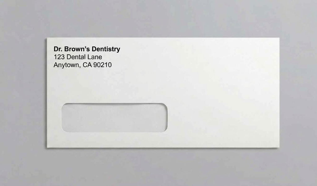 Custom printed #10 window envelope for business, Atlantic Envelope